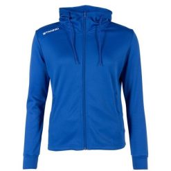 Damska bluza dresowa z kapturem zapinana na zamek błyskawiczny Stanno Field. Niebieskie bluzy STANNO, s, bez wzorów, z dresówki, bez ramiączek, z kapturem. Za 183.00 zł.