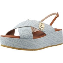 Sandały LIU-JO SA6141 Niebieski. Niebieskie sandały Liu Jo, bez wzorów, ze skóry, sportowe, bez obcasa, bez zapięcia. Za 569.99 zł.