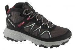 Buty trekkingowe damskie, Peakfreak Rush MId Outrdry. Szare trekkingi Columbia, bez wzorów, z materiału, przed kostkę, bez zapięcia, trekkingowe. Za 549.99 zł.