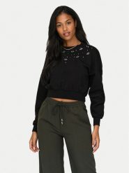 ONLY Bluza Suzi 15331166 Czarny Regular Fit. Czarne bluzy ONLY, m, bez wzorów, z bawełny, bez kaptura. Za 89.99 zł.