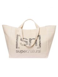 Super.natural Torba "Arabasque Logo" w kolorze beżowym na zakupy - 45 x 35 cm rozmiar: onesize. Brązowe shopper bag super.natural, bez wzorów, z bawełny, bez dodatków. Za 152.99 zł.