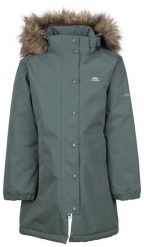 Trespass Astound - damska długa kurtka przeciwdeszczowa Tp50 Spruce Green. Szare kurtki 2117 OF SWEDEN, m, bez wzorów, z futra. Za 188.99 zł.