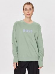 Boss Bluza C_Ella 50468357 Zielony Relaxed Fit. Zielone bluzy Boss, s, bez wzorów, z bawełny, bez kaptura. Za 549.99 zł.