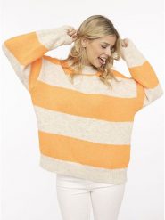 Zwillingsherz Sweter w kolorze beżowo-pomarańczowym rozmiar: S/M. Brązowe swetry Zwillingsherz, m, bez wzorów, bez ramiączek. Za 184.95 zł.