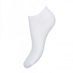 Bawełniane stopki GŁADKIE BIAŁE 968. Białe skarpetki Milena, bez wzorów, z bawełny. Za 13.90 zł.
