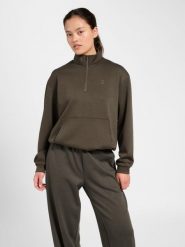 Damska kurtka z zamkiem błyskawicznym 1/2 Hummel Soft. Brązowe kurtki Hummel, xs, bez wzorów, z elastanu, klasyczne, bez kaptura. Za 173.00 zł.