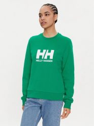 Helly Hansen Bluza Logo 2.0 34462 Zielony Regular Fit. Zielone bluzy Helly Hansen, s, bez wzorów, z bawełny, bez kaptura. Za 209.99 zł.