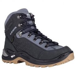 Buty trekkingowe damskie Lowa Renegade Warm Mid Gtx. Szare trekkingi Lowa, bez wzorów, z materiału, za kostkę, bez zapięcia. Za 1,115.35 zł.
