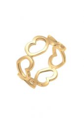 Elli Damski pierścionek z wyciętym symbolem serca ze srebra próby 925 Sterling Silver Pierścionki 1 ct. Szare pierścionki Elli, srebrne. Za 328.99 zł.