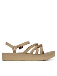 Teva Sandały Midform Kena Slim 1173494 Beżowy. Brązowe sandały Teva, bez wzorów, z materiału, bez obcasa, na płaskiej podeszwie, bez zapięcia. Za 319.99 zł.