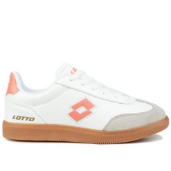 Buty damskie sportowe Lotto VINTAL MF. Białe buty treningowe Lotto, bez wzorów, bez zapięcia, trekkingowe. W wyprzedaży za 128.00 zł.