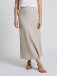 MOSS COPENHAGEN Spódnica "Viana" w kolorze beżowym rozmiar: S. Brązowe spódnice Moss Copenhagen, s, bez wzorów, maxi. Za 149.95 zł.
