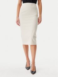 Guess Spódnica ołówkowa W5GD93 WGMR2 Beżowy Slim Fit. Brązowe spódnice Guess, xs, z aplikacjami, z wiskozy, ołówkowe. Za 319.99 zł.