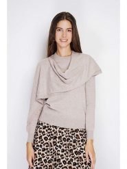 William de Faye Sweter w kolorze beżowym rozmiar: 38. Brązowe swetry William de Faye, bez wzorów, z kaszmiru, klasyczne, bez ramiączek. Za 130.99 zł.