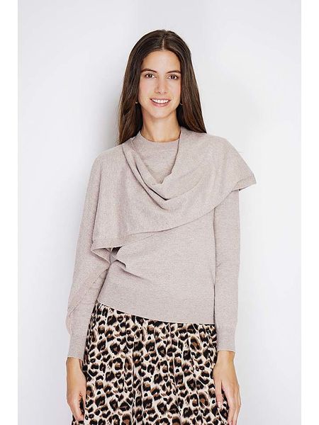 William de Faye Sweter w kolorze beżowym rozmiar: 38. Brązowe swetry William de Faye, bez wzorów, z kaszmiru, klasyczne, bez ramiączek. Za 130.99 zł.