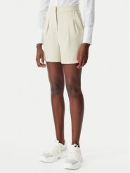 Patrizia Pepe Szorty materiałowe 8P0697/A545-B814 Beżowy Regular Fit. Brązowe szorty Patrizia Pepe, bez wzorów, z materiału. Za 919.99 zł.