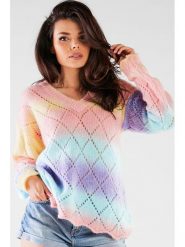 Awama Sweter ze wzorem rozmiar: onesize. Swetry Awama, bez wzorów, bez ramiączek. Za 150.02 zł.
