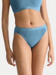 Sloggi Figi klasyczne Ever Ease 10219658 Niebieski. Niebieskie figi Sloggi, bez wzorów, z bawełny. Za 39.99 zł.