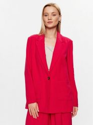 DKNY Marynarka P3ECTS95 Różowy Regular Fit. Czerwone marynarki i żakiety DKNY, xl, bez wzorów, z wiskozy, bez ramiączek. Za 419.99 zł.