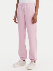 Lacoste Spodnie dresowe XF5244 Różowy Regular Fit. Czerwone spodnie dresowe Lacoste, bez wzorów, z bawełny. Za 639.99 zł.