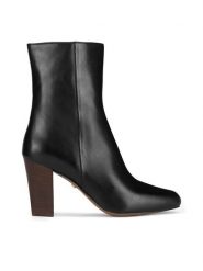 Gino Rossi Botki HAGA-116068 Czarny. Czarne botki Gino Rossi, bez wzorów, bez obcasa, na słupku, bez zapięcia. Za 227.99 zł.
