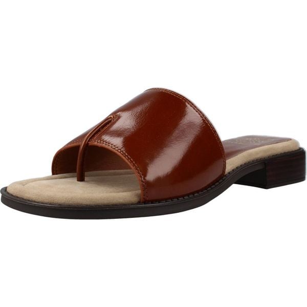 Sandały UNISA SANDALIA ABIERTA Brązowy. Brązowe sandały Unisa, bez wzorów, ze skóry, bez obcasa, bez zapięcia. Za 407.99 zł.
