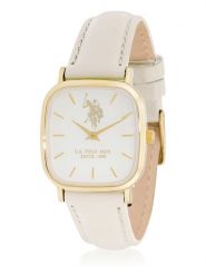 U.S. Polo Assn. Zegarek kwarcowy w kolorze złoto-kremowym rozmiar: onesize. Brązowe, analogowe zegarki U.S. Polo Assn., metalowe. Za 217.99 zł.