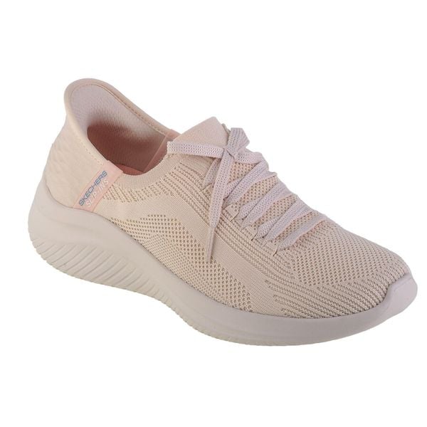 Buty sportowe Sneakersy damskie, Skechers Slip-Ins Ultra Flex 3.0 - Brilliant. Brązowe buty sportowe lifestyle Skechers, bez wzorów, z materiału, sportowe, bez zapięcia, skechers sport. Za 339.99 zł.