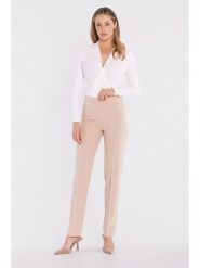 Stylove Spodnie w kolorze beżowym rozmiar: S. Brązowe spodnie materiałowe Stylove, bez wzorów, z materiału. Za 254.95 zł.