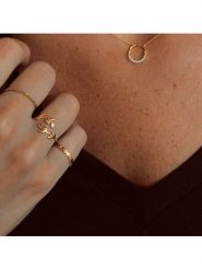 OR Carats Złoty pierścionek z diamentem rozmiar: 52. Żółte pierścionki OR Carats, z diamentem, złote. Za 478.99 zł.