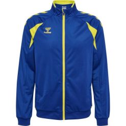 Kurtka z dresu Hummel Core 2.0. Niebieskie kurtki Hummel, bez wzorów, z dresówki, sportowe, bez kaptura. Za 223.50 zł.