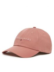 Tommy Jeans Czapka z daszkiem Linear Logo 6 Panel AW0AW16868 Różowy. Czerwone czapki z daszkiem Tommy Jeans, bez wzorów, z bawełny. Za 129.99 zł.