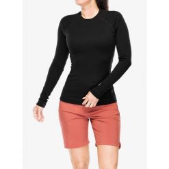 Bluza termiczna damska Smartwool Classic Thermal Merino BL Crew. Czarne bielizna termoaktywna damska Smartwool, xs, bez wzorów, bez ramiączek, bez kaptura. Za 413.99 zł.