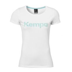 Damska koszulka Kempa Graphic. Białe t-shirty sportowe Kempa, xl, bez wzorów, bez ramiączek, do piłki ręcznej. Za 152.50 zł.