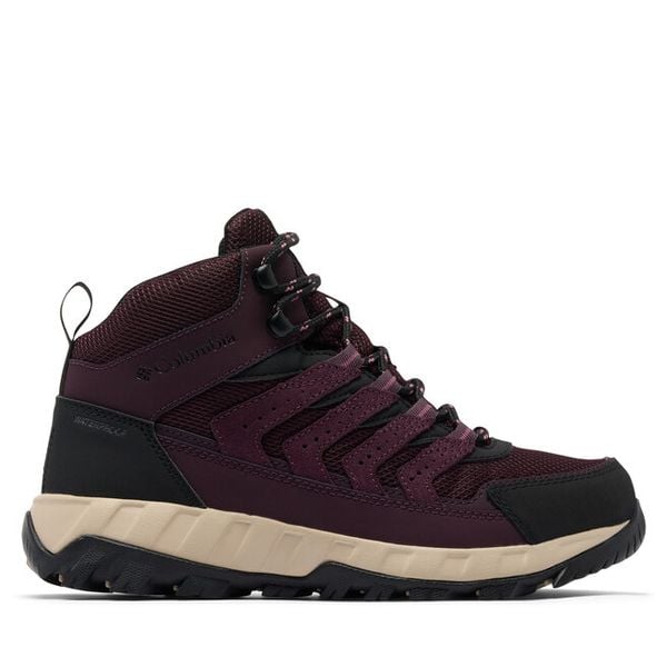 Trekkingi Columbia. Czerwone buty trekkingowe Columbia, bez wzorów, bez zapięcia, trekkingowe. Za 399.99 zł.