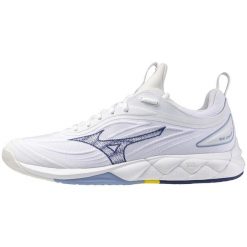 Buty halowe Mizuno Wave Luminous. Białe buty do biegania Mizuno, bez wzorów, bez zapięcia, do biegania, mizuno wave. Za 601.60 zł.