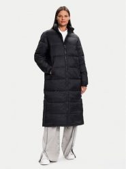 Tommy Jeans Płaszcz zimowy DW0DW21614 Czarny Regular Fit. Czarne płaszcze Tommy Jeans, na zimę, xl, bez wzorów, z jeansu, bez kaptura. Za 899.99 zł.