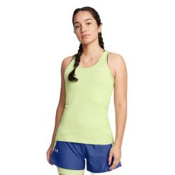 Tank top treningowy damski Under Armour HeatGear Armour Racer. Zielone topy sportowe Under Armour, l, bez wzorów. Za 89.99 zł.