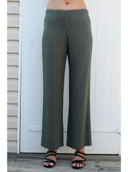 Bleu d'Azur Spodnie "Nelson" w kolorze khaki rozmiar: 42. Brązowe spodnie materiałowe Bleu d'Azur, w ażurowe wzory, z materiału, klasyczne, z standardowym stanem. Za 157.35 zł.