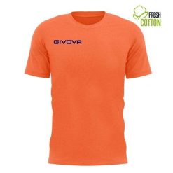 Unisex Givova T-shirt Pomarańczowy Fluo 2XL z Wysokiej Jakości Bawełny. Brązowe t-shirty Givova, xl, bez wzorów, z bawełny, eleganckie, bez kołnierzyka, bez ramiączek. Za 140.99 zł.