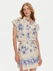 TWINSET Koszula 241TT2426 Kolorowy Loose Fit. Koszule Twinset, bez wzorów, z bawełny, bez kołnierzyka, bez ramiączek. Za 569.99 zł.
