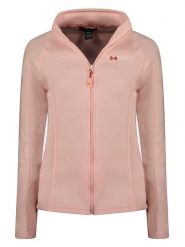 Maison Montaigne Kurtka polarowa "Tumai" w kolorze szaroróżowym rozmiar: S. Różowe kurtki Maison Montaigne, s, bez wzorów, z polaru, bez kaptura. Za 43.99 zł.