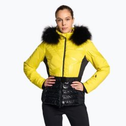 Kurtka zimowa damska Sportalm Saturday m.Kap+P. Żółte kurtki narciarskie Sportalm, na zimę, m, bez wzorów, bez kaptura, narciarskie. Za 2,379.00 zł.