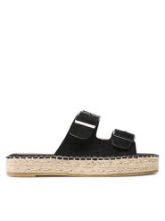 Jenny Fairy Espadryle WSS20593-01A Czarny. Czarne espadryle Jenny Fairy, bez wzorów, z materiału, bez obcasa. Za 99.99 zł.