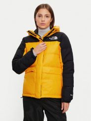 The North Face Kurtka puchowa Himalayan NF0A4R2W Żółty Regular Fit. Żółte kurtki The North Face, l, bez wzorów, z puchu, bez kaptura. Za 1,219.00 zł.