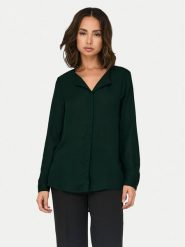 ONLY Koszula Tiana 15332598 Zielony Loose Fit. Zielone koszule ONLY, xs, bez wzorów, z syntetyku, bez kołnierzyka, bez ramiączek. Za 69.99 zł.