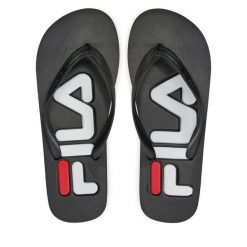 Japonki Fila. Czarne japonki Fila, bez wzorów, sportowe. Za 39.99 zł.