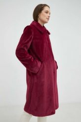Guess płaszcz damski kolor bordowy przejściowy. Czerwone płaszcze Guess, l, z aplikacjami, bez kaptura. Za 1,159.90 zł.