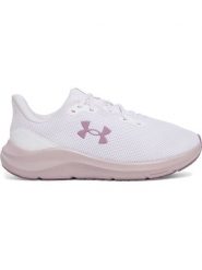 Under Armour Buty sportowe w kolorze biało-fioletowym rozmiar: 37,5. Białe buty treningowe Under Armour, bez wzorów, bez zapięcia, outdoorowe. Za 176.08 zł.