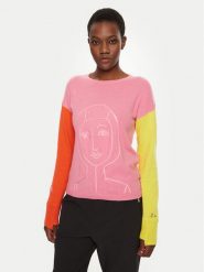 Rossignol Sweter Lina RLNWO09 Różowy Regular Fit. Czerwone swetry Rossignol, l, bez wzorów, z kaszmiru, bez ramiączek. Za 1,349.00 zł.